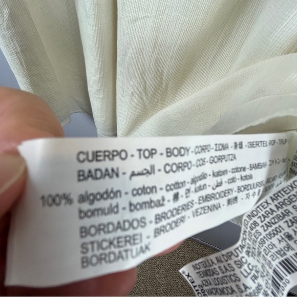 Zara TRF Collection Black Crochet Short Sleeve Tunic Mini Dress Medium C… - Picture 13 of 16